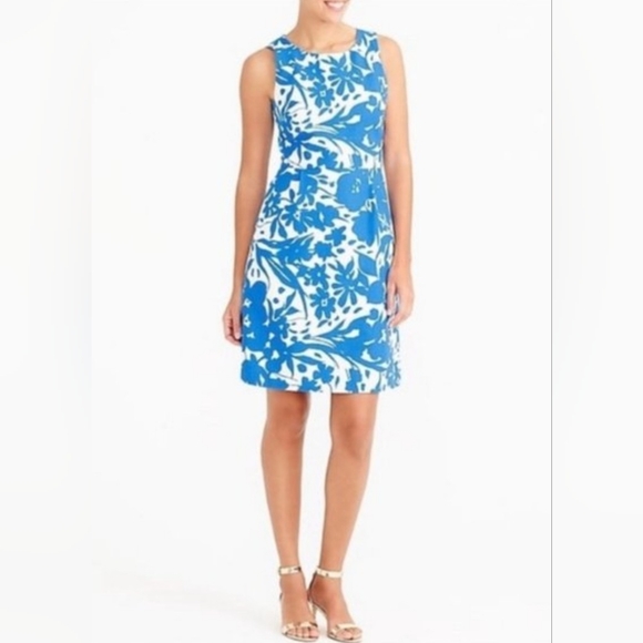 J. Crew Dresses & Skirts - J. Crew EUC Size 2 Blue and White Floral Dress